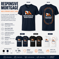 Responsive Mortgage District® Men's Premium Cotton V-Neck T-Shirt