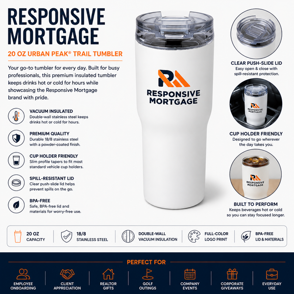 Responsive Mortgage 20 oz Urban Peak® Trail Vacuum Tumbler