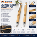 Responsive Mortgage Engraved Bamboo Executive Pen