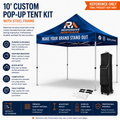 Responsive Mortgage 10' Custom Printed Pop-Up Tent Kit with Steel Frame