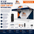 Responsive Mortgage 10' x 20' Custom Printed Event Tent Kit with Back Wall