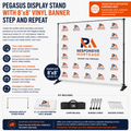 Responsive Mortgage Display Stand with 8' x 8' Custom Vinyl Banner
