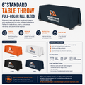 Responsive Mortgage 6' Custom Full-Color Table Throw