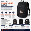 Responsive Mortgage Oakley 24L Gearbox 5-Speed Backpack with Embroidered Logo