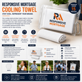 Responsive Mortgage Cooling Towel with Travel Pouch - Minimum order 15